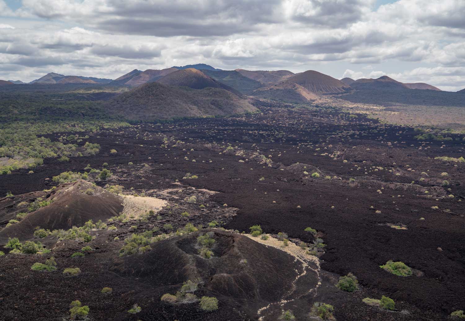 South View Chyulu Hills From Shitani Lava Flo